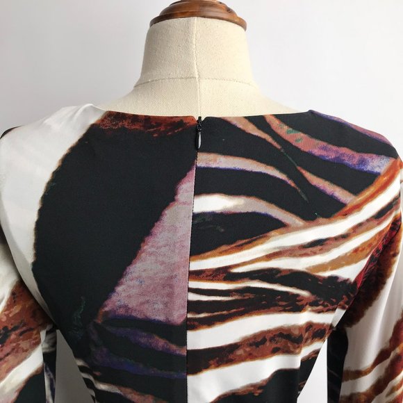 CALVIN KLEIN Multicoloured Wrap Look Long Sleeve - Picture 6 of 8